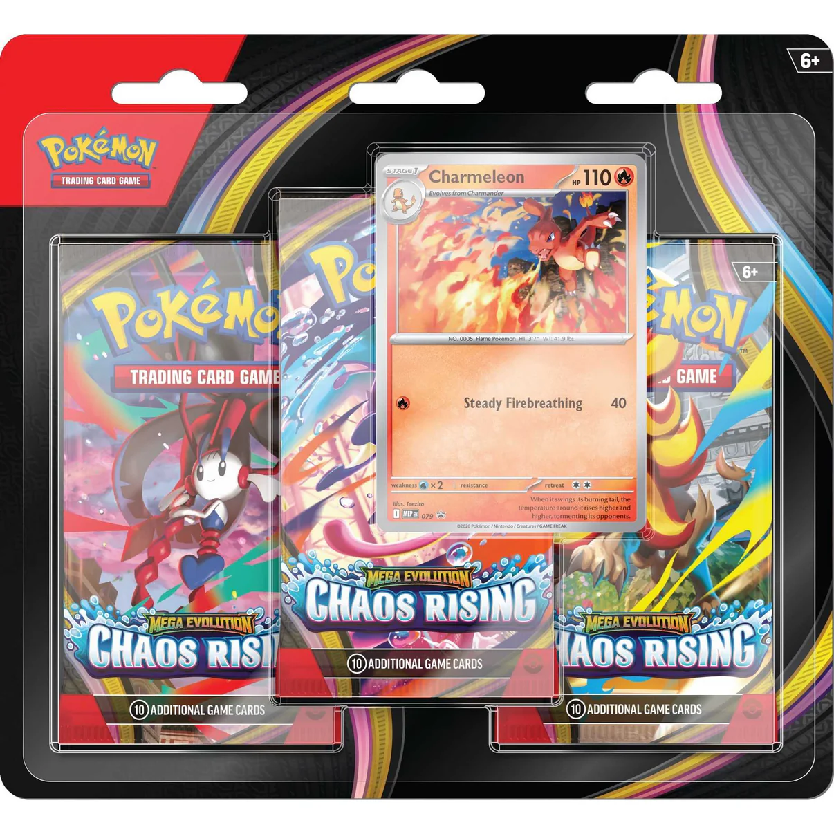 3 pakker & Charmeleon promo
